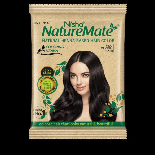 NISHA COLORATION CAPILLAIRE NATURELLE  A BASE DE HENNE 